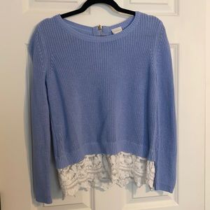 Lace detailed sweater